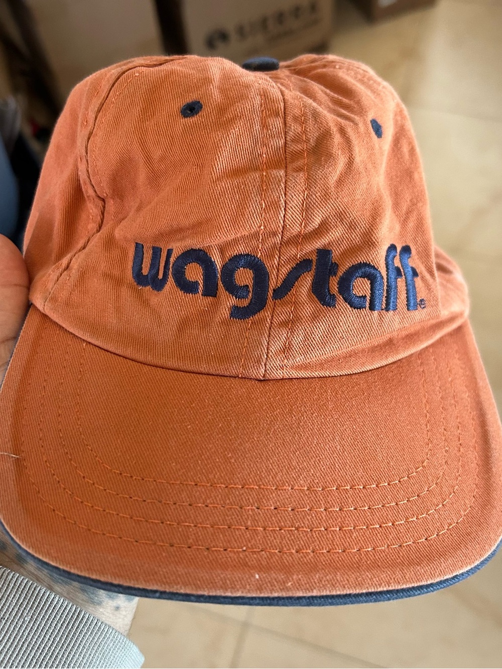 Adult wag staff Orange Logo Cap #95